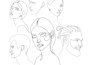 draw one line art, line drawing of your portrait in 24 hours
